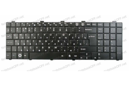 Клавиатура для ноутбука Fujitsu Siemens Lifebook A530, AH530, AH531, NH751 Черная фото №1